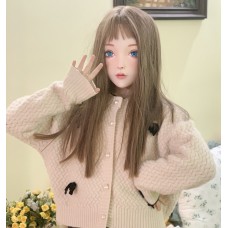 (Yuki)High Quality Handmade Female/Girl Resin Half Head Cosplay Japanese Animego BJD Kigurumi Doll Mask